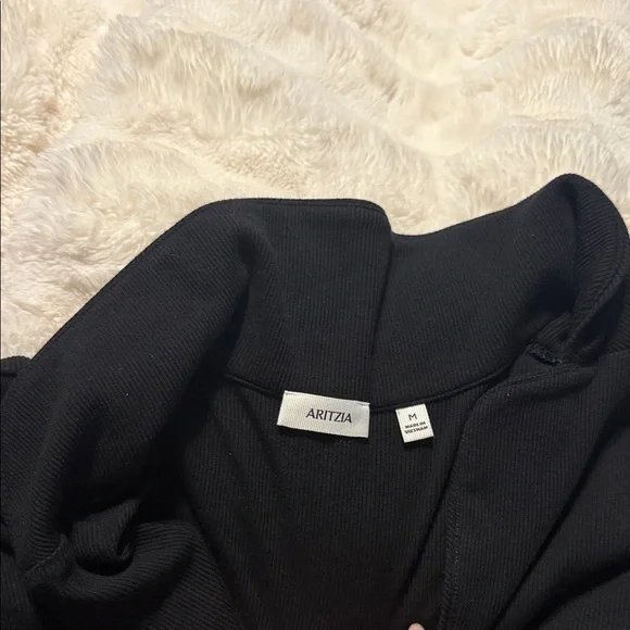 women’s aritzia tomorrow pajama long sleeve top black size medium - Picture 1 of 3